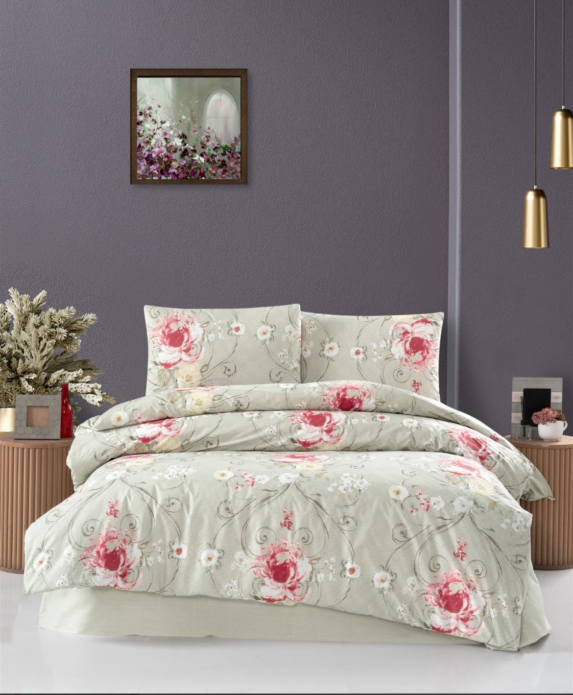 Alize Green %100 Pamuk Nevresim Takımı