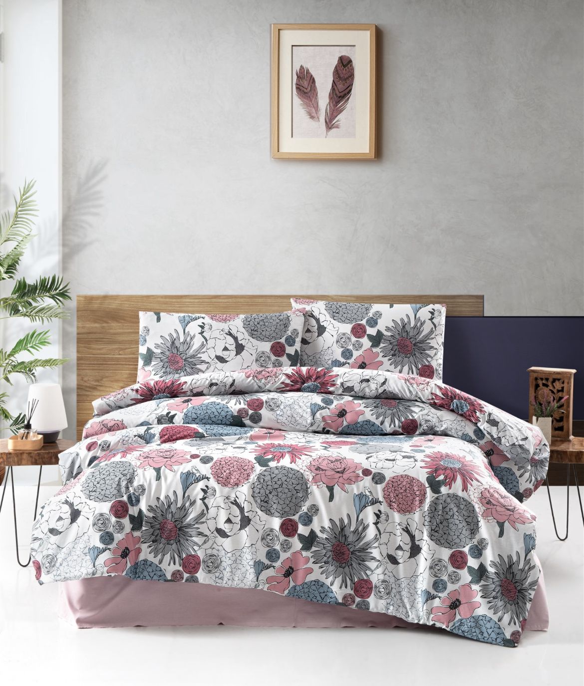 Gül Diyarı %100 Pamuk Nevresim Takımı