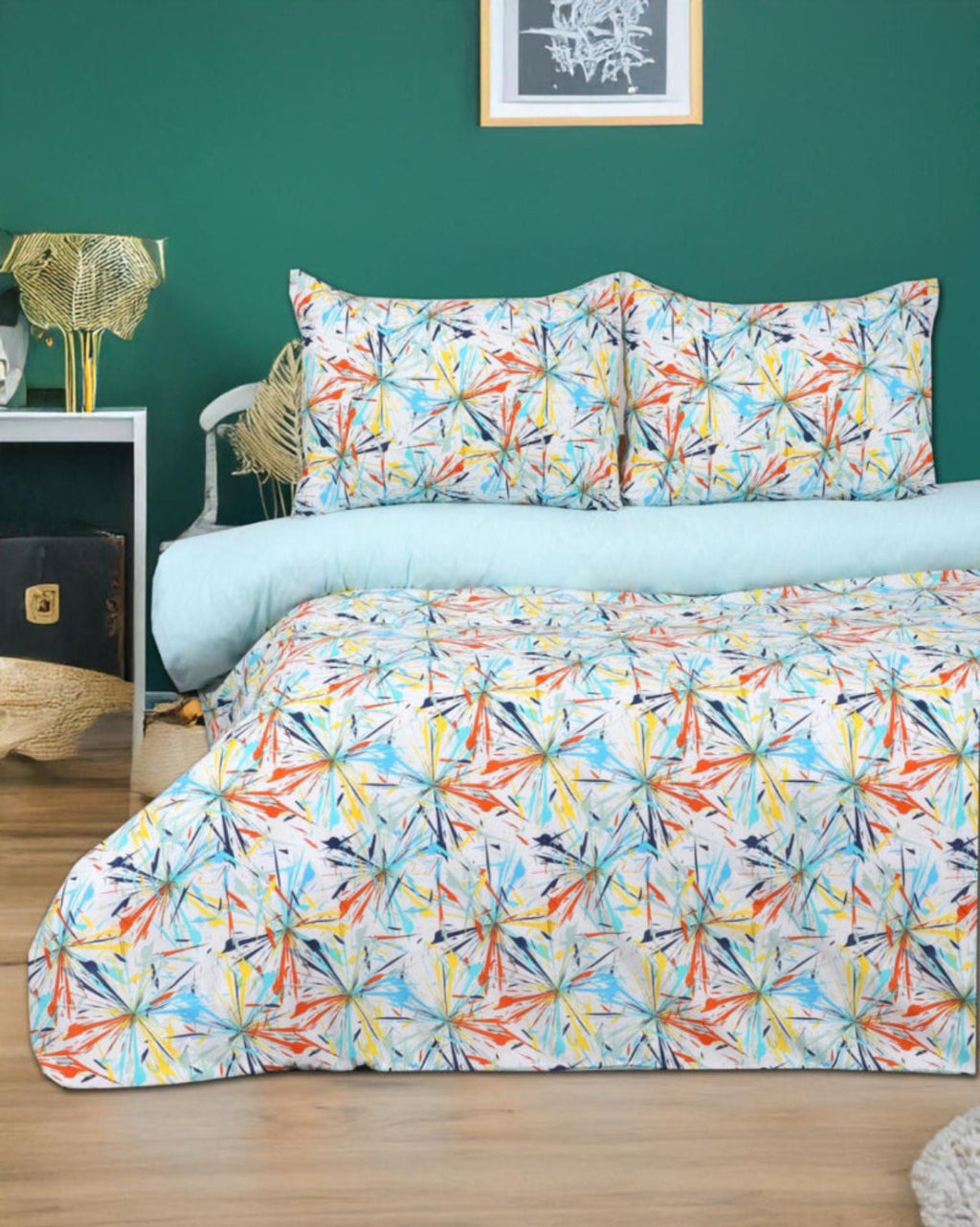 Pamuklu Karışık Renk Nevresim Takımı