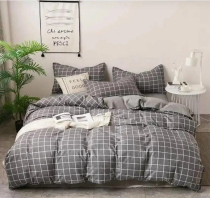 Pamuklu Füme Kare Nevresim Takımı