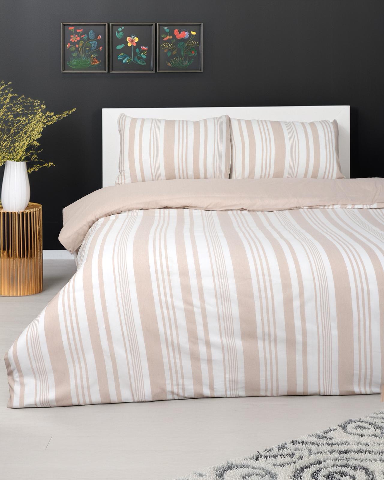 Pamuklu Cappucino Nevresim Takımı