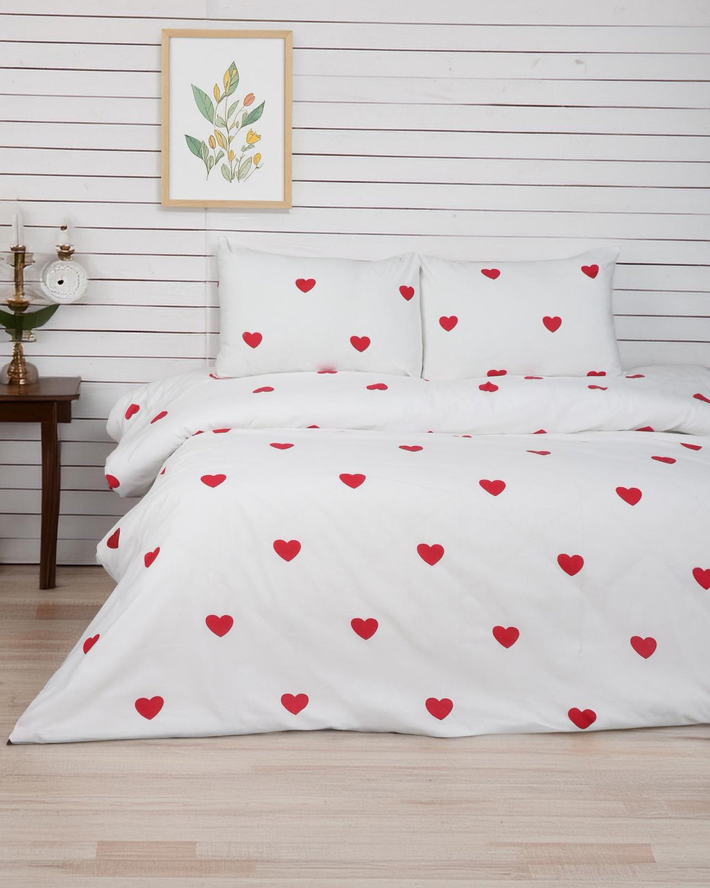 Pamuklu Trend Kalp Nevresim Takımı