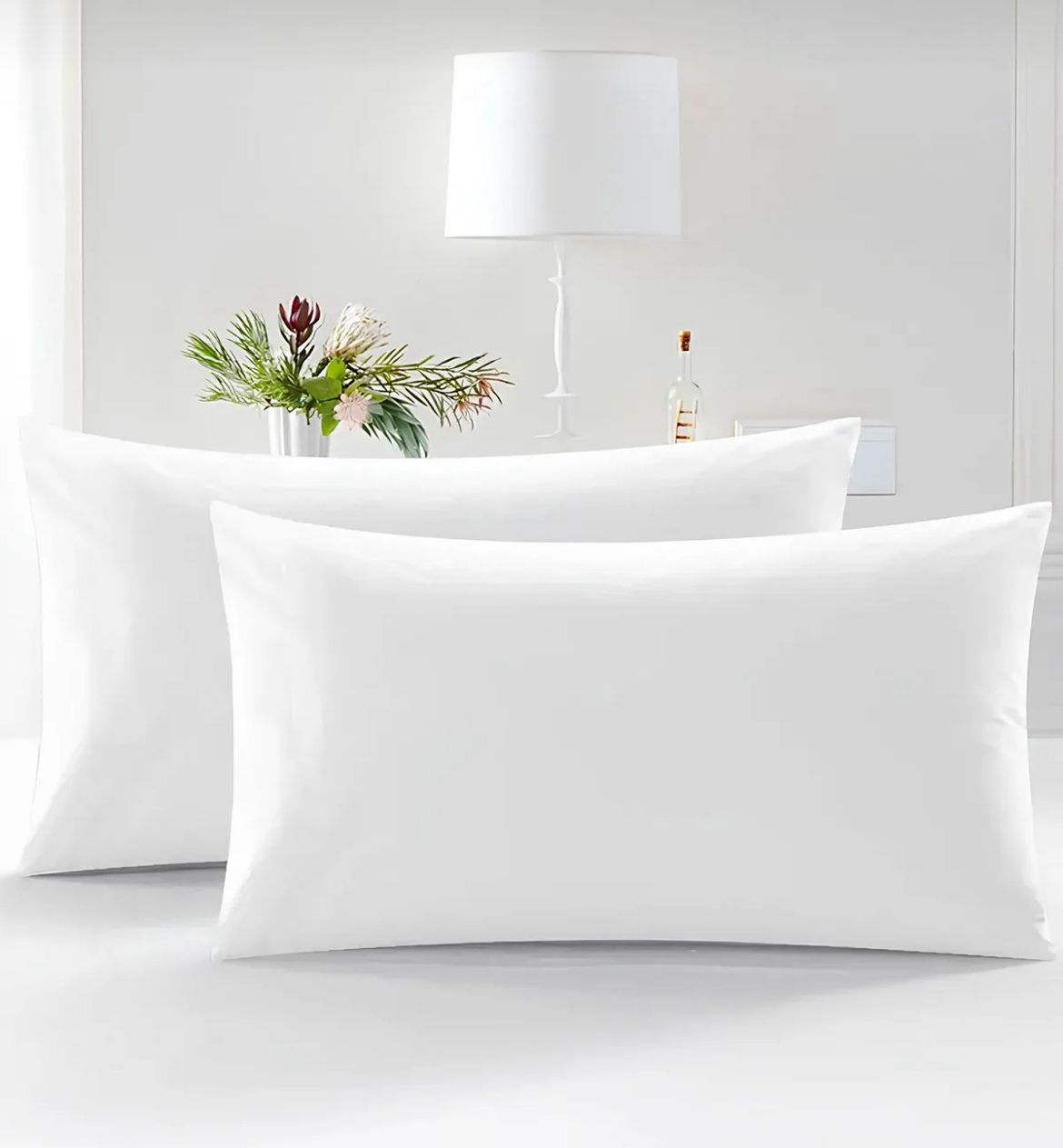 Konforlu Beyaz Antialerjik Mikrofiber Yastık – 60x80 cm