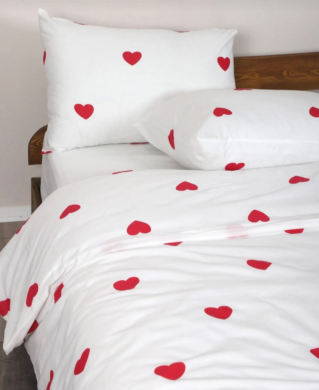 Pamuklu Trend Kalp Nevresim Takımı