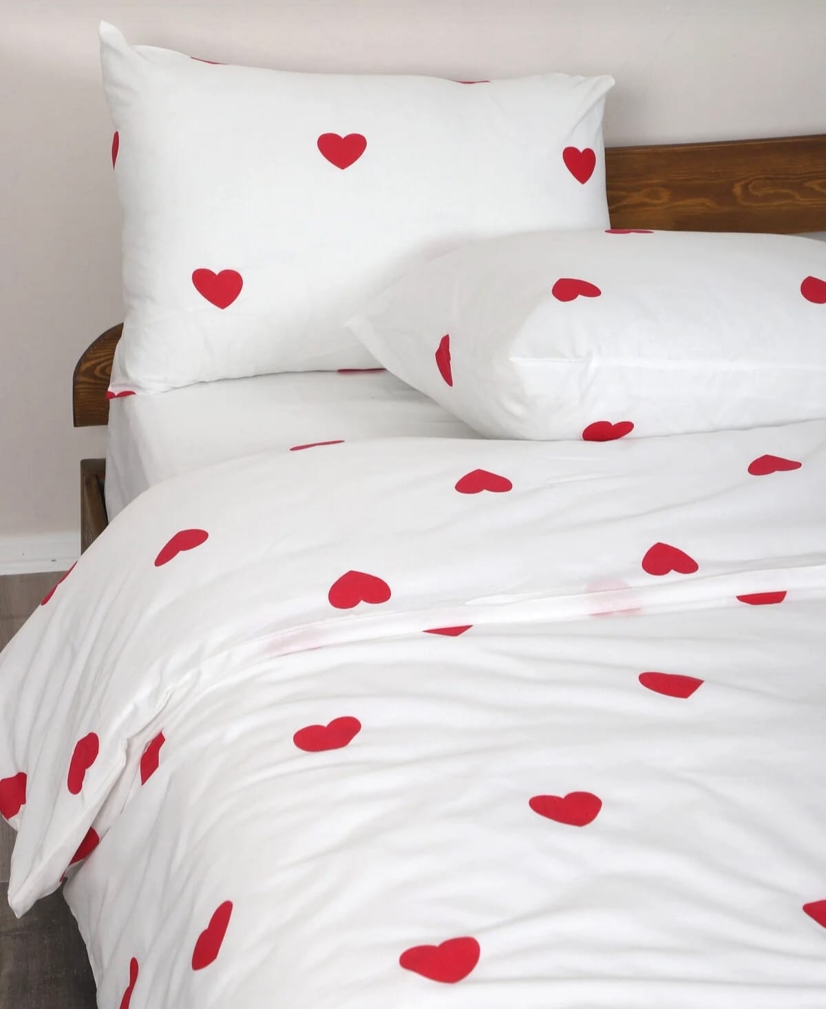 Pamuklu Trend Kalp Nevresim Takımı