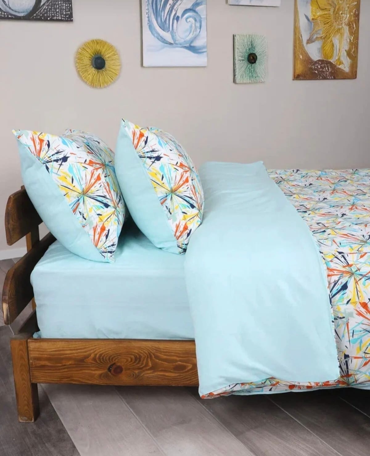 Pamuklu Karışık Renk Nevresim Takımı