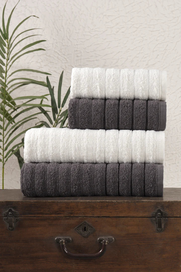 4'lü Sofia 70 x 140 cm Banyo Havlusu - %90 Pamuk