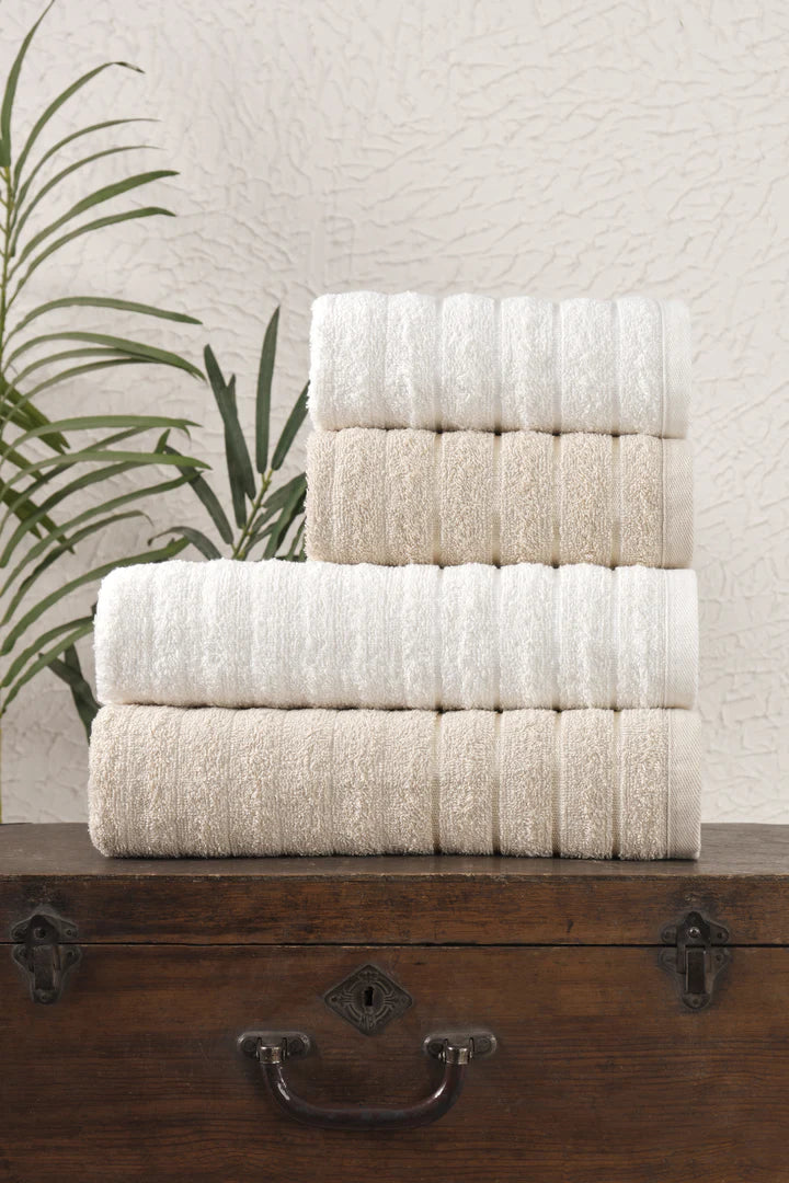 4'lü Sofia 70 x 140 cm Banyo Havlusu - %90 Pamuk