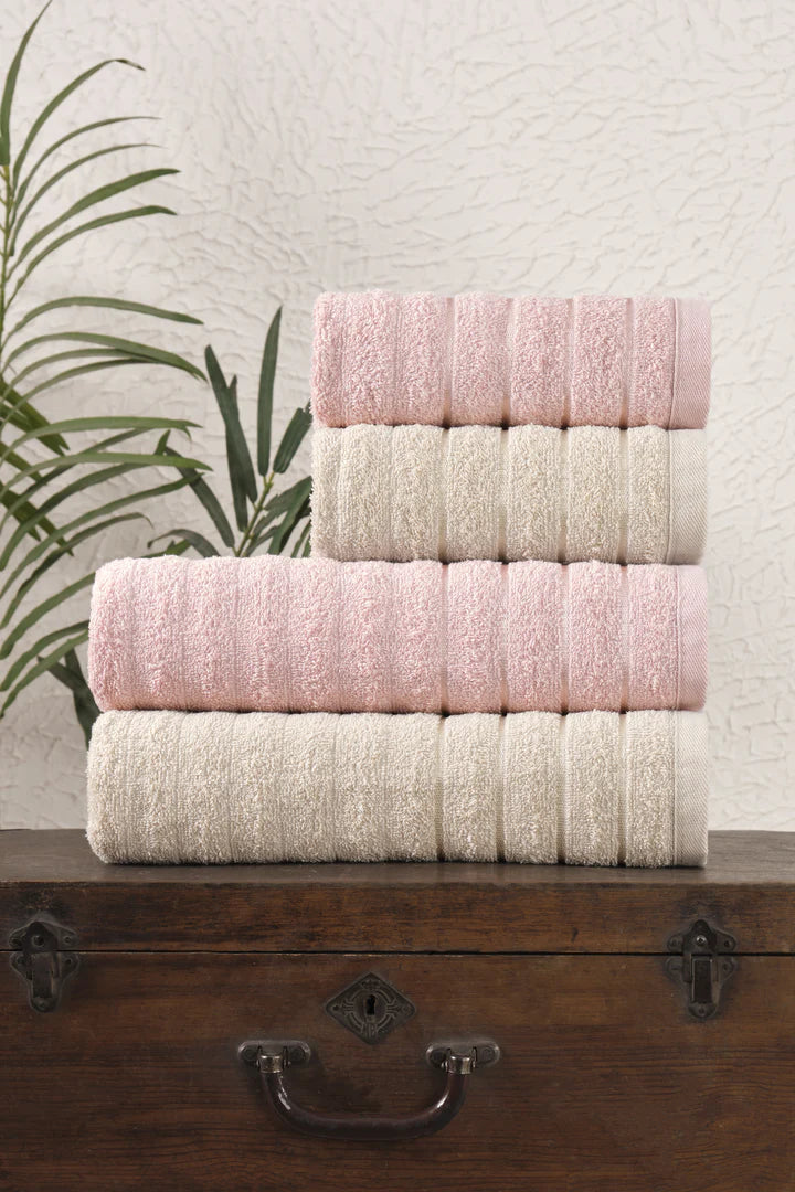 4'lü Sofia 70 x 140 cm Banyo Havlusu - %90 Pamuk