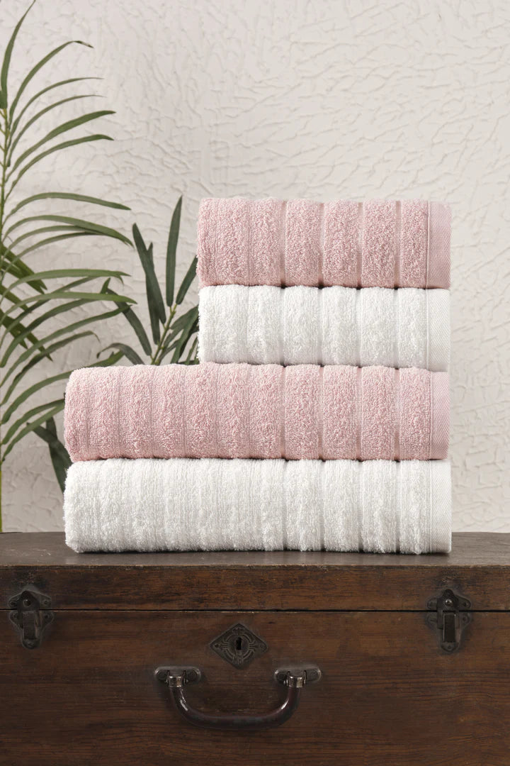 4'lü Sofia 70 x 140 cm Banyo Havlusu - %90 Pamuk