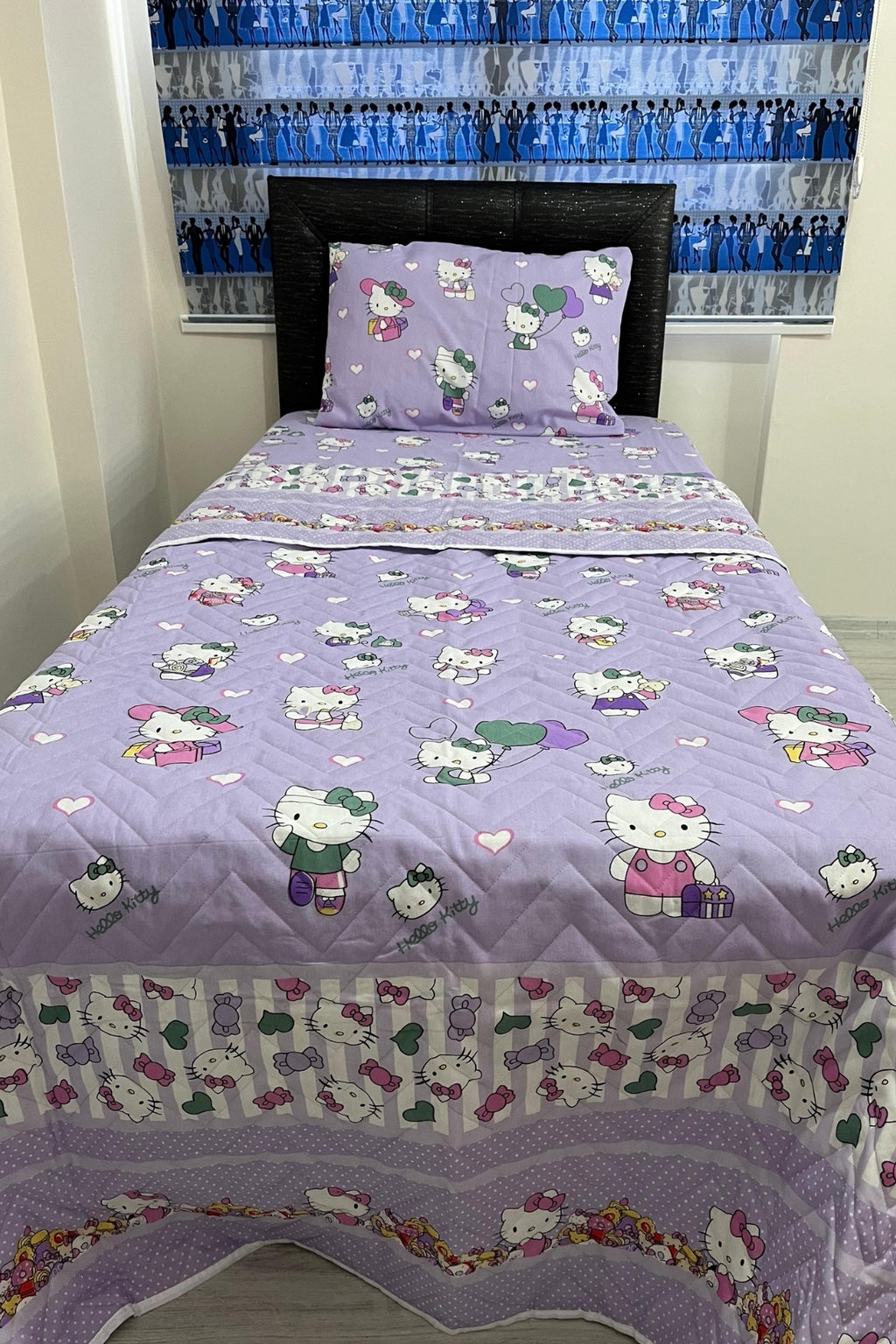 Tek Kişilik Kapitone Çok Amaçlı Hello Kitty – Lila Pike
