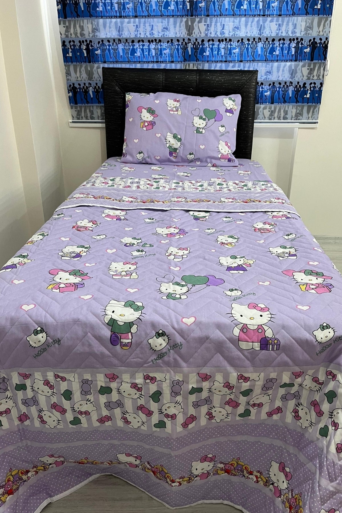 Tek Kişilik Kapitone Çok Amaçlı Hello Kitty – Lila Pike
