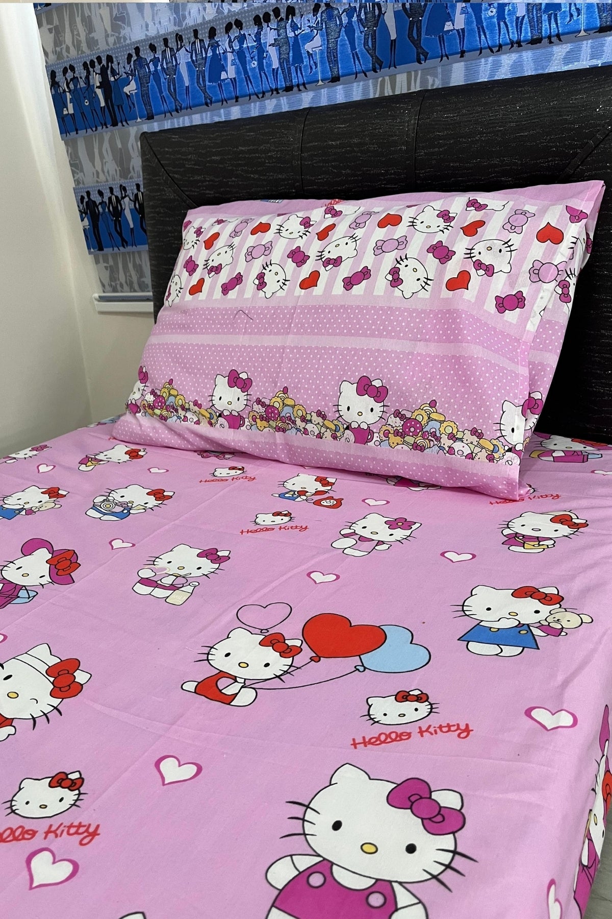 Tek Kişilik Kapitone Çok Amaçlı Hello Kitty – Pembe Pike