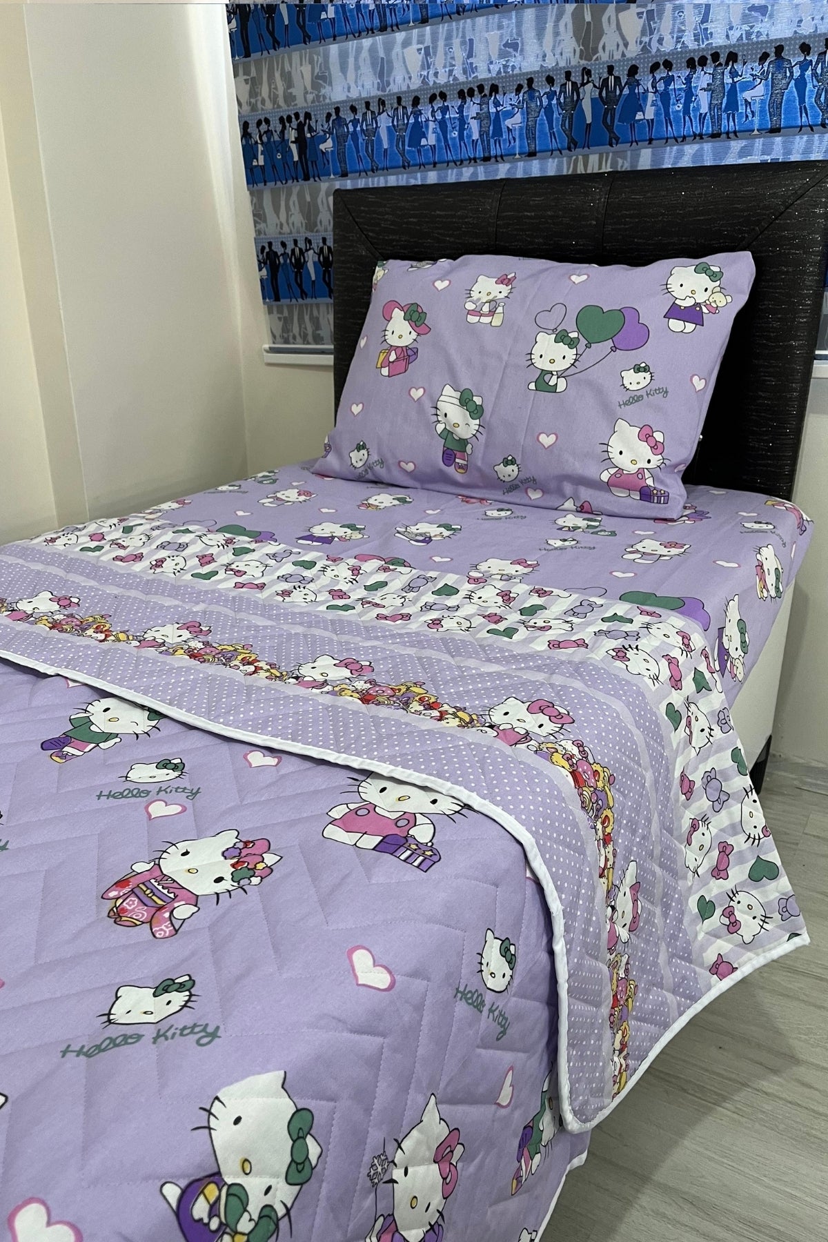 Tek Kişilik Kapitone Çok Amaçlı Hello Kitty – Lila Pike