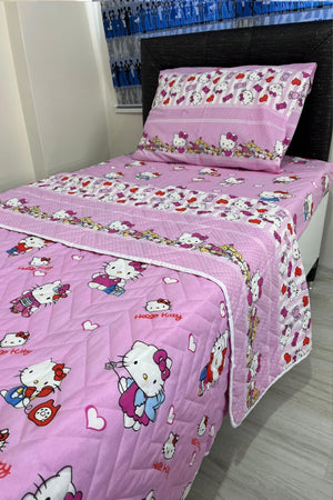 Tek Kişilik Kapitone Çok Amaçlı Hello Kitty – Pembe Pike