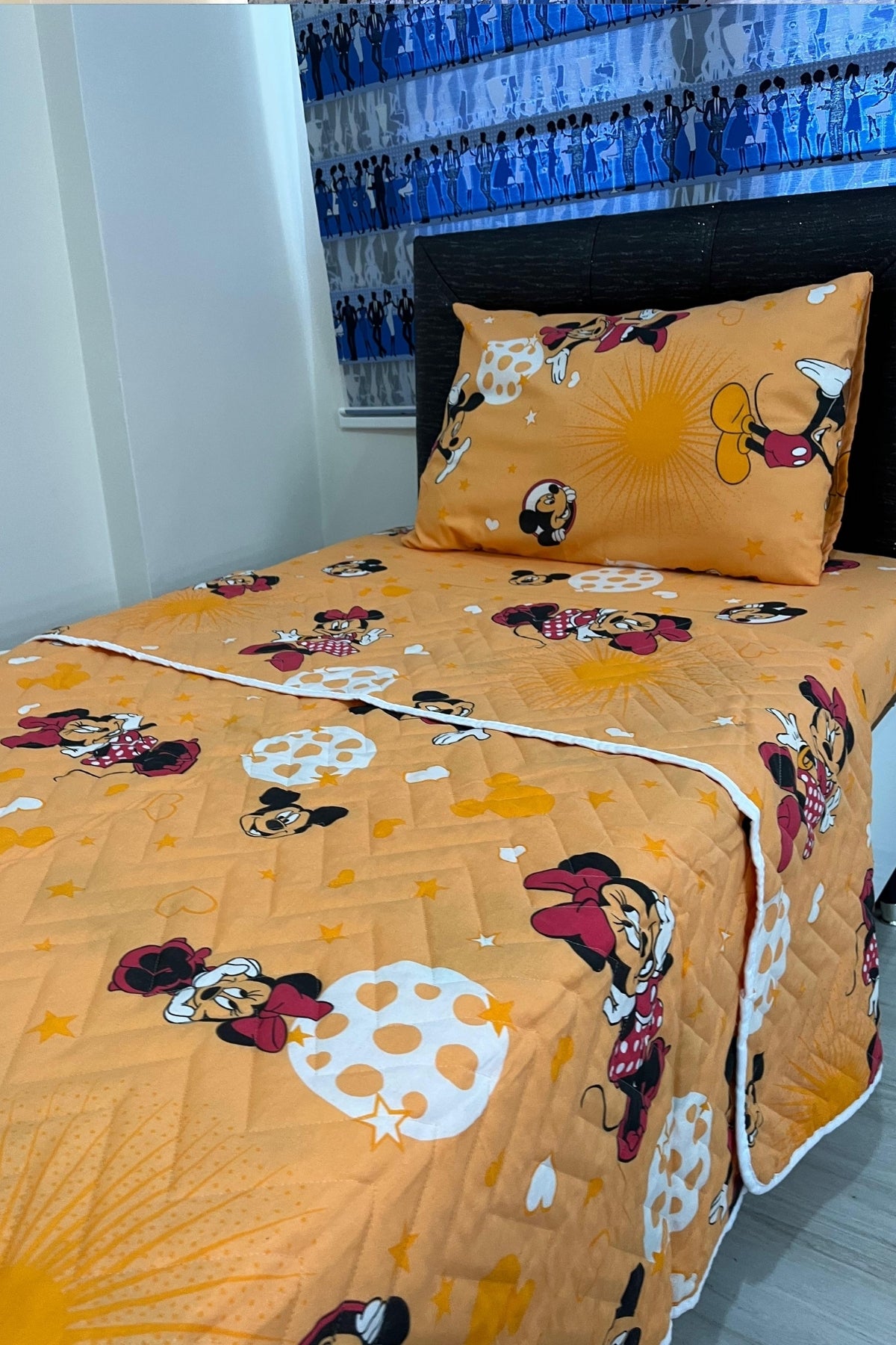 Tek Kişilik Kapitone Çok Amaçlı Mickey Mouse – Turuncu Pike